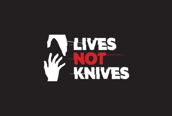 Lives not knives logo
