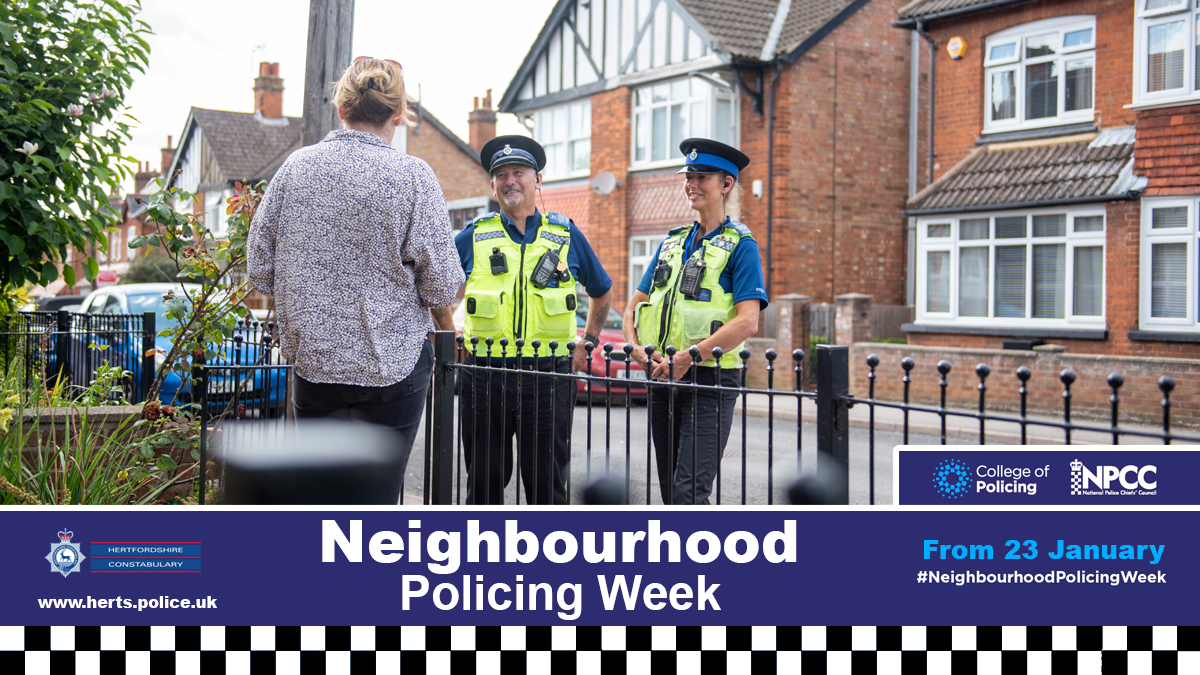 Neighbourhood policing week poster