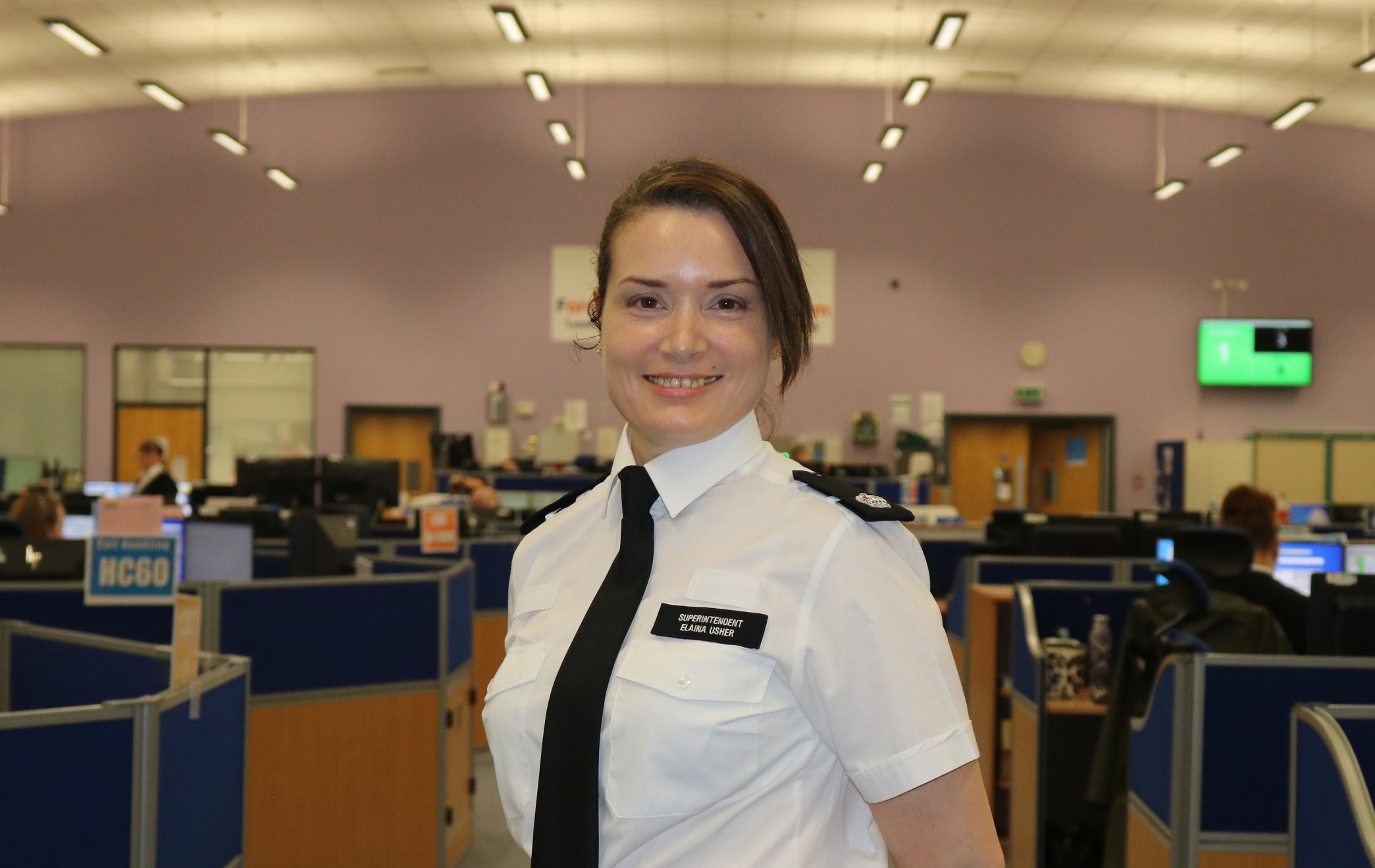 Force Communication Room (FCR) Superintendent Elaina Usher 