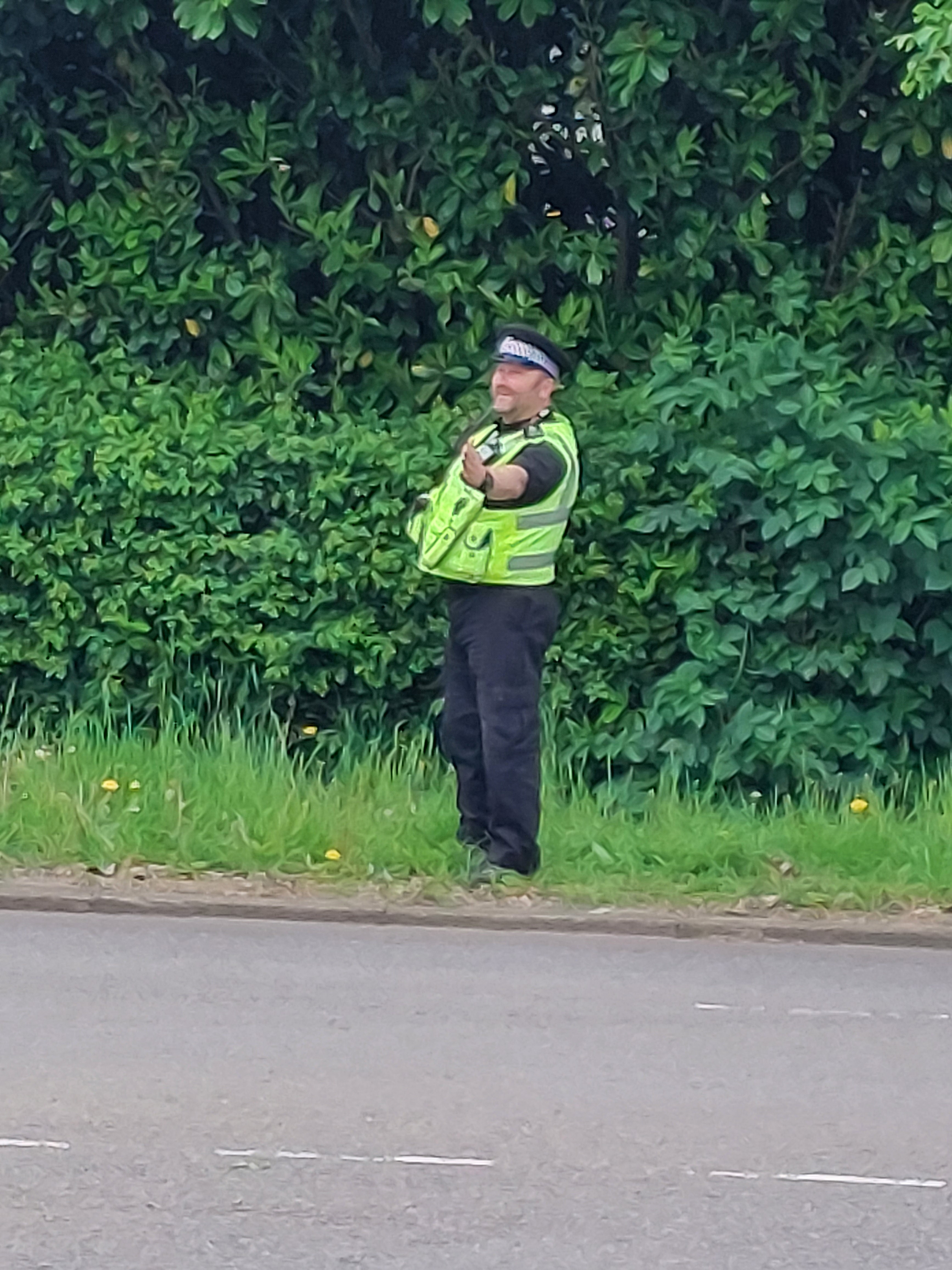 Officer in speeding operation