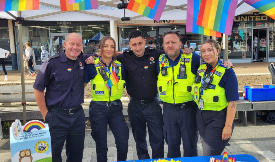 Police event reassures residents after suspected hate-related crime