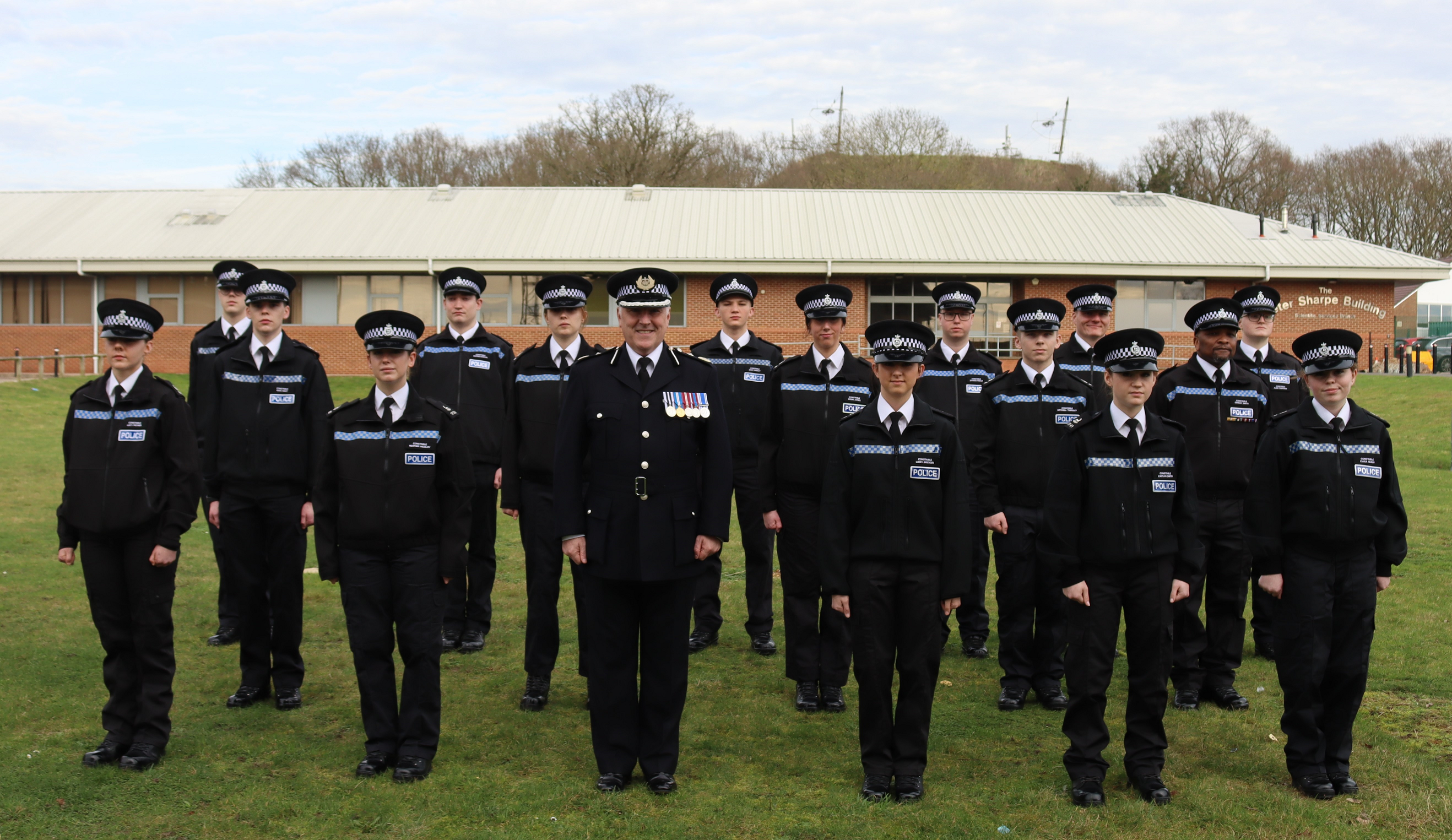 Police officer graduation 