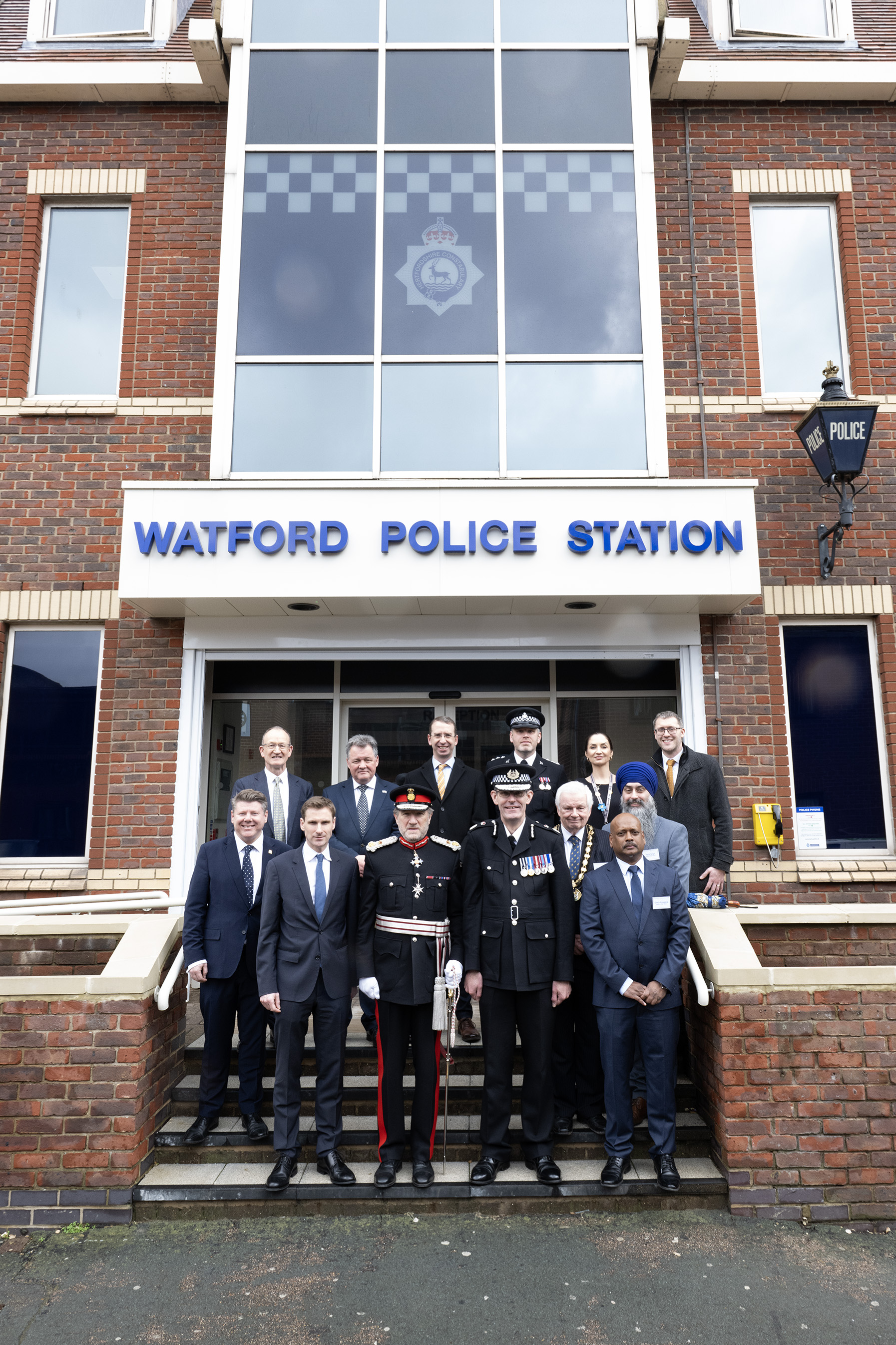 Exterior view of Watford Police Station on George Street
