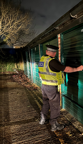 Officer carrying out patrols