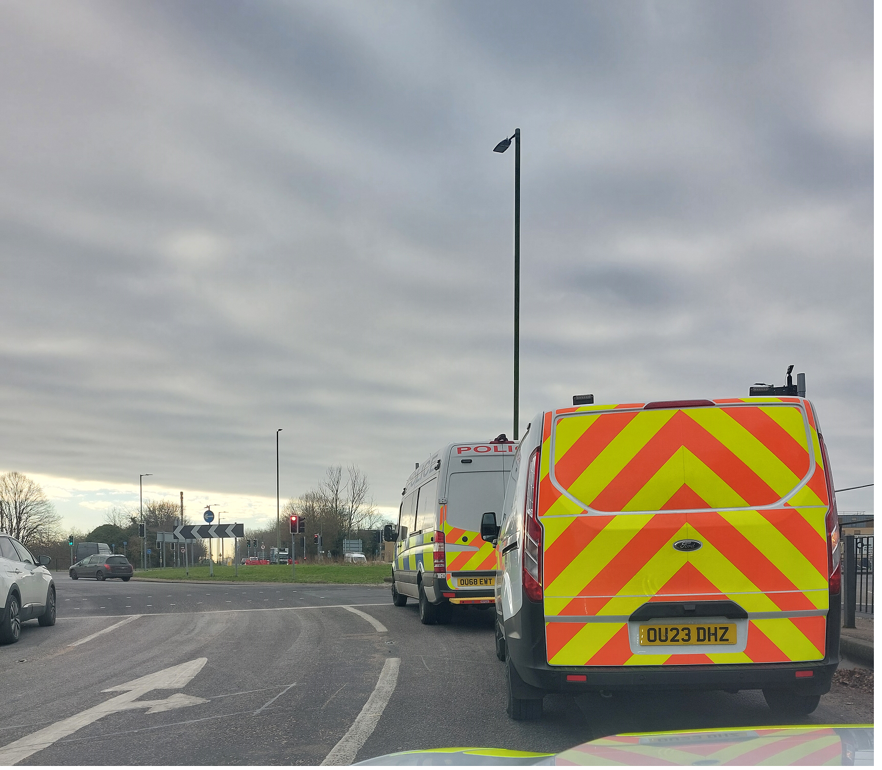 Officers on way to warrant