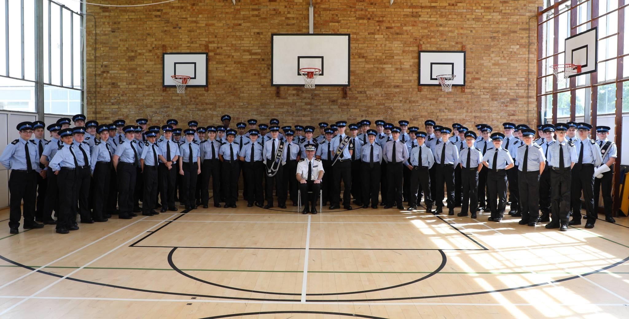 Cadets with CC Hall