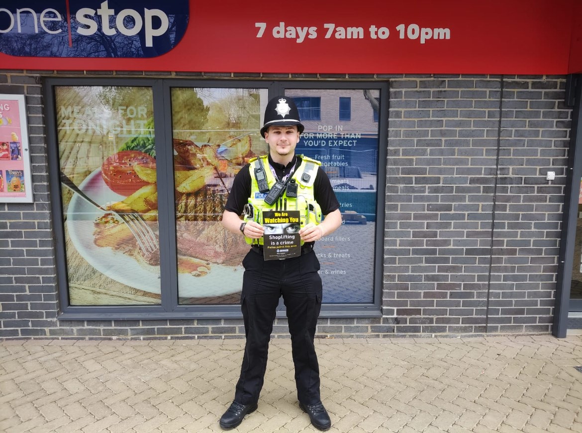 PCs Harry visiting retail outlets