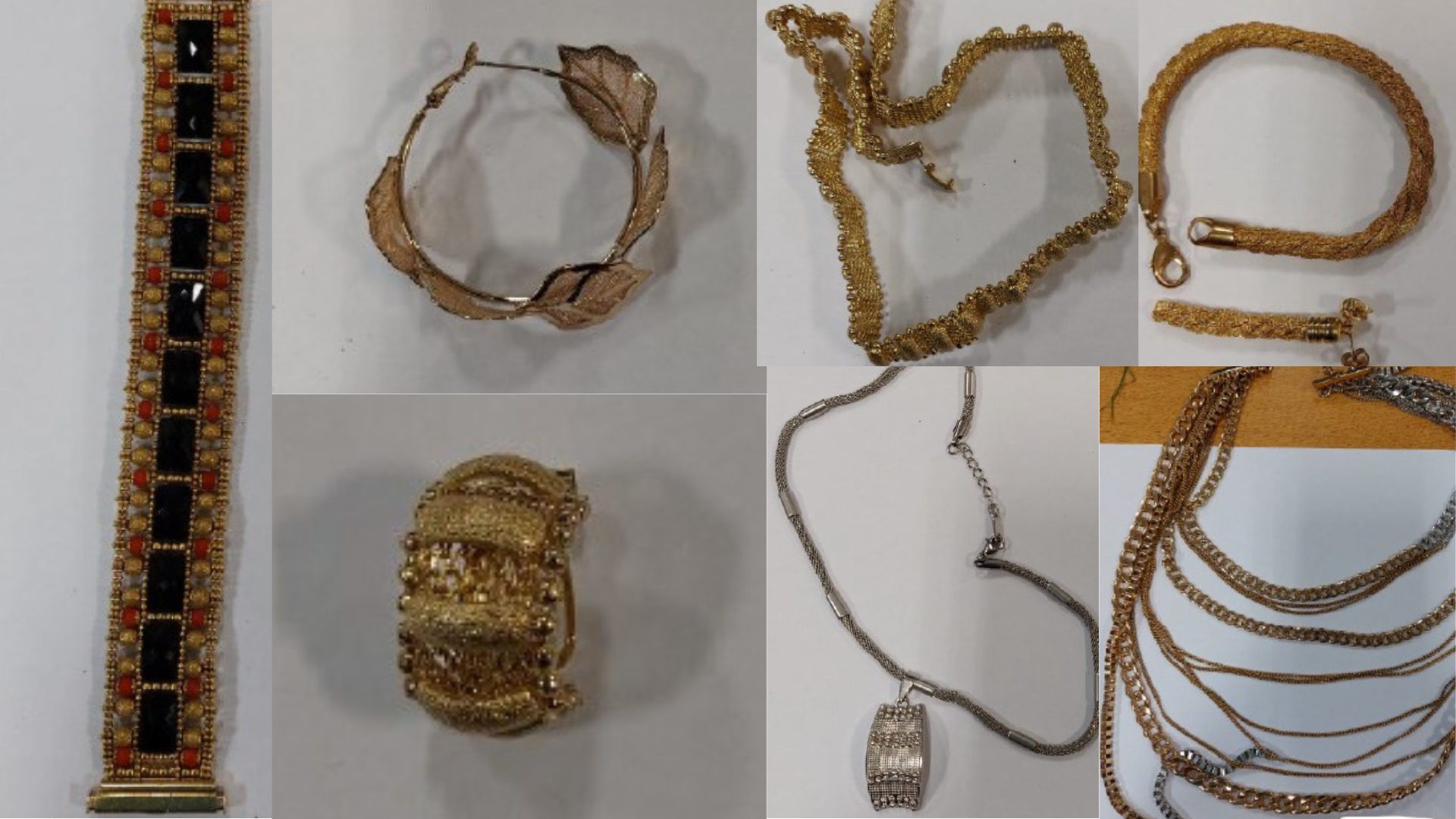 photos of the jewellery