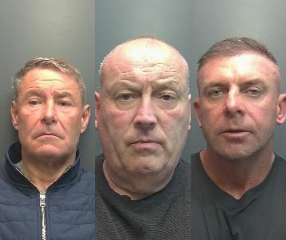 L-R: Mark Harding, Robert Townsend and Peter Costello have been jailed