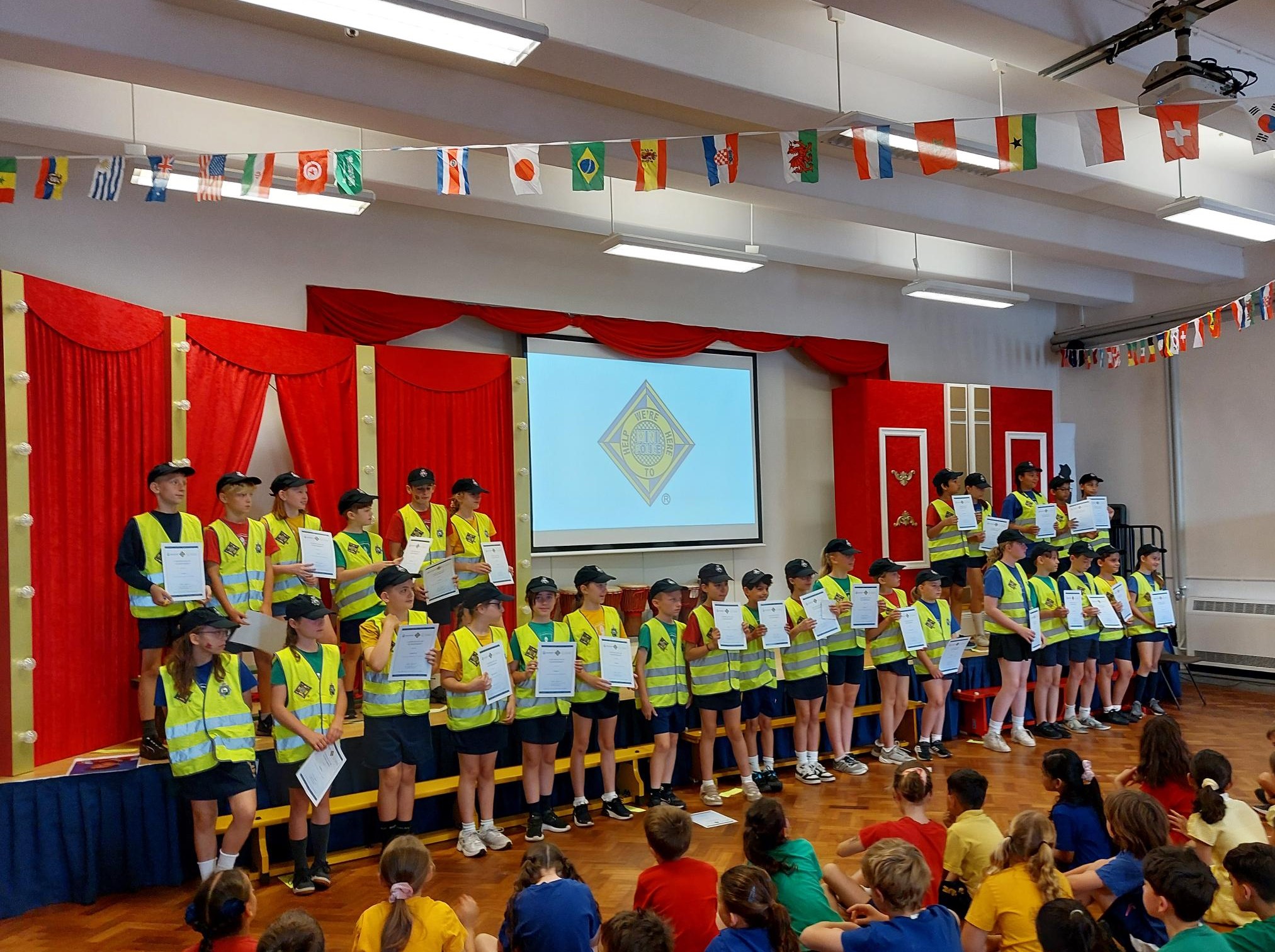 pupils at the assembly
