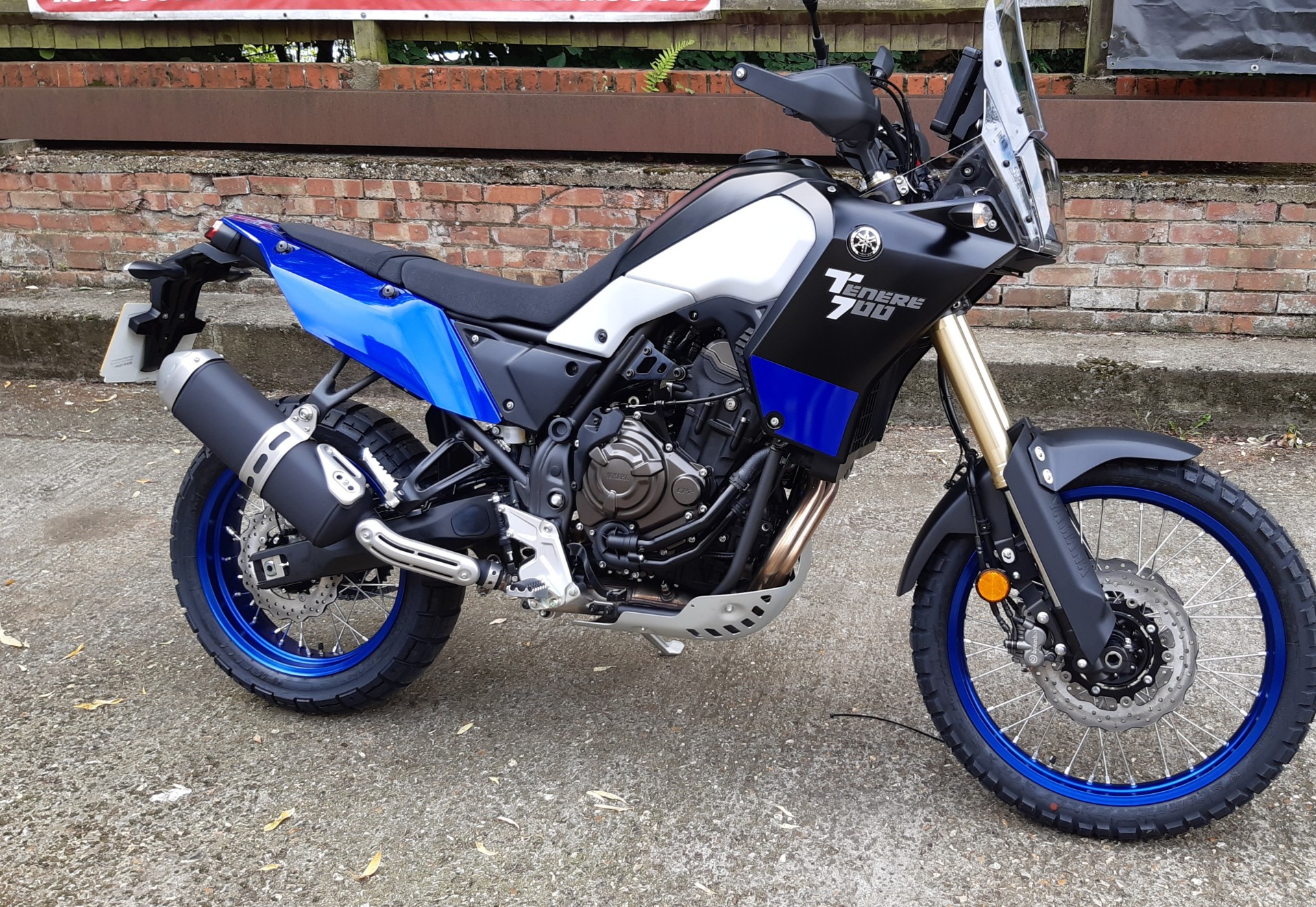 Blue motorbike