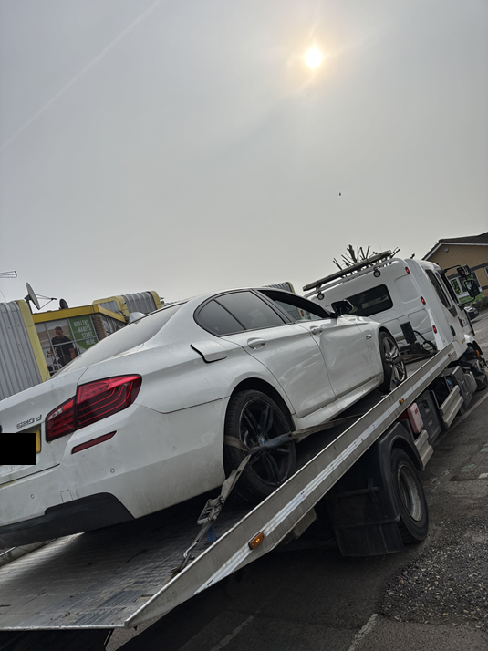 Car being seized