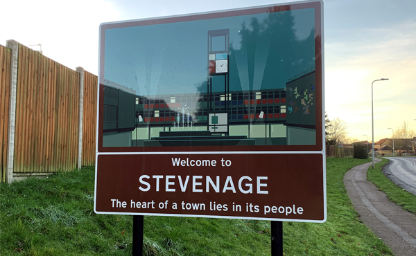 Stevenage sign 