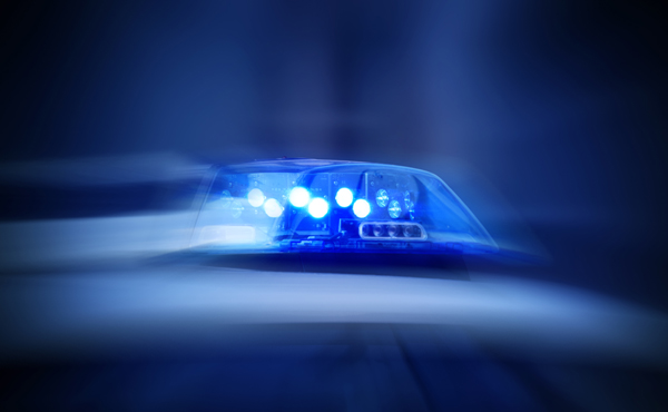 Police siren on top of police car