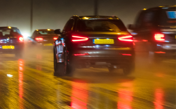 car at night